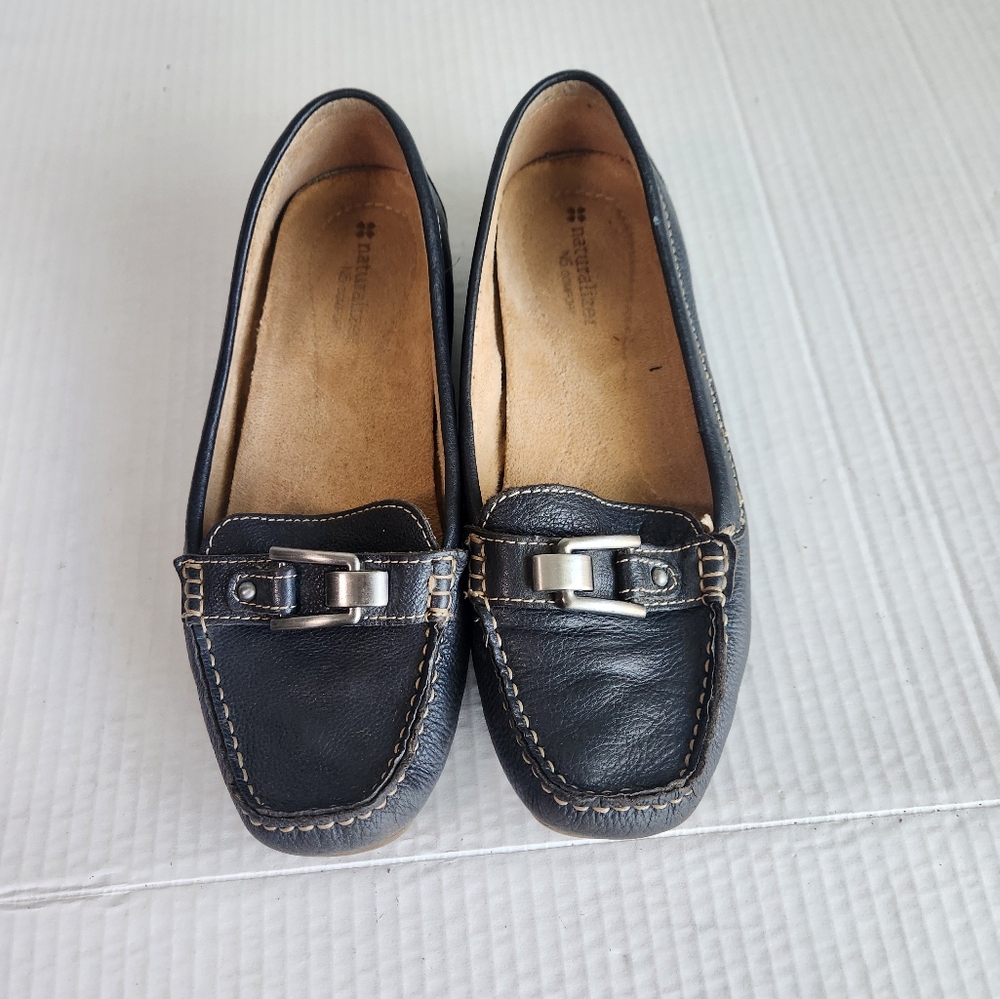 Naturalizer Sophie N5 Comfort Womens Navy Blue Horsebit Flats Loafers Shoes 7M